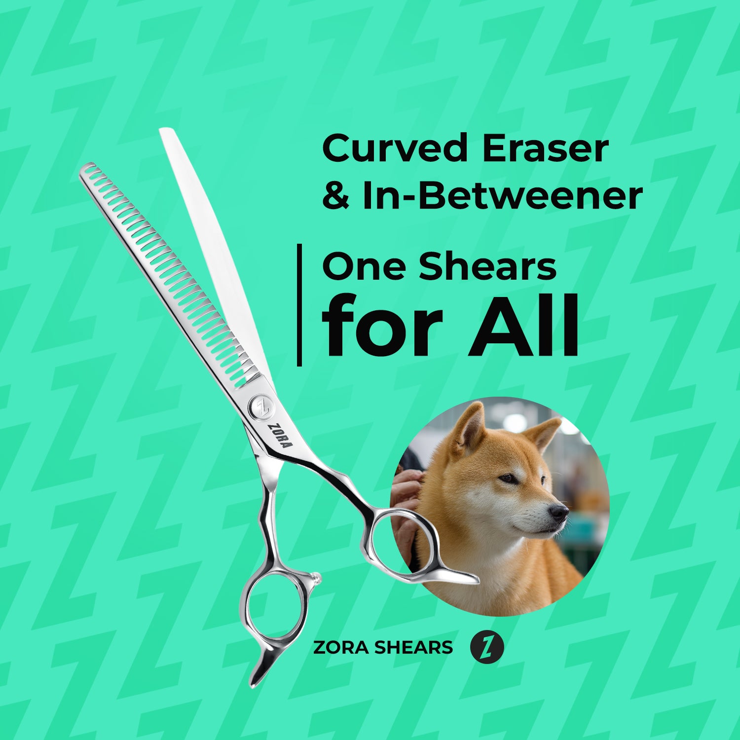 Zora Pet Grooming Curved Blender Shear - Model A-7533C – Zora Shears